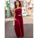 Ensemble pantalon et bustier smocké 974, île de la Réunion